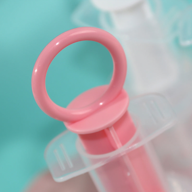 Mangeoire à sucette pour bébé, distributeur de médicaments liquides pour bébé, mangeoire à aiguilles en Silicone Anti-étouffement, mangeoire à eau, avec tasse de mesure de 20ml