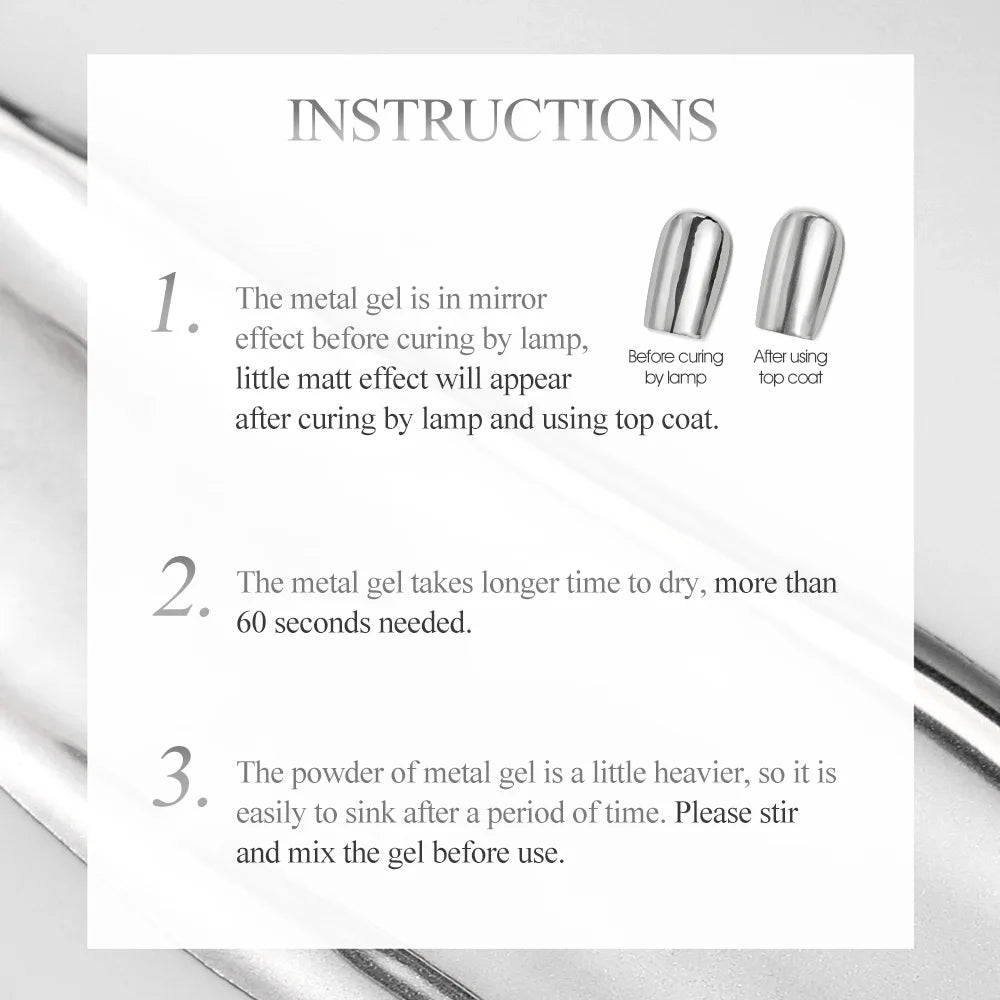 Venalisa 5ml nouveau Gel métallique UV argent or effet miroir renforcer garder les ongles C Arc UV Gel de Construction 5D Gel de modélisation