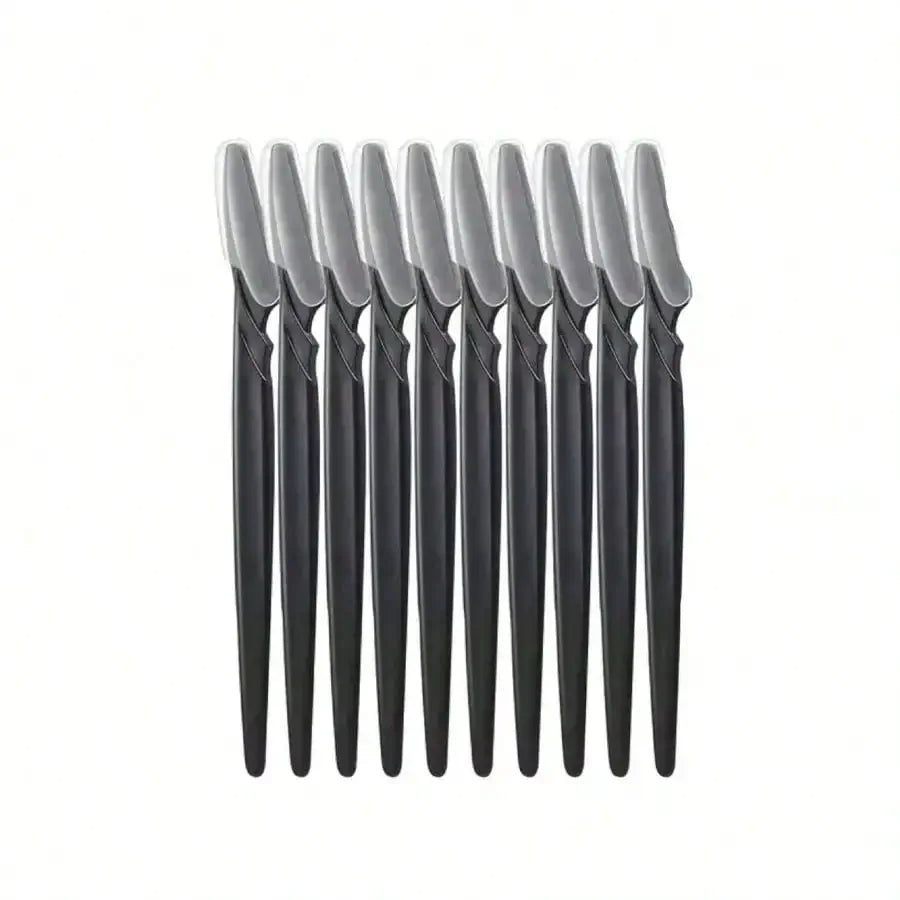 EyebloguRazor-Tondeuses pour femmes et hommes, Épilateurs pour le visage, Rasoirs polyvalents, Exattente du visage, Noir, 6 pièces, 12 pièces