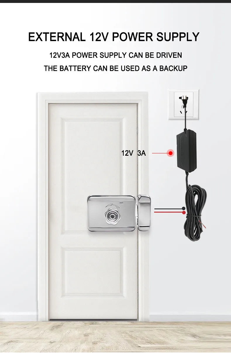 Serrure de porte intelligente électronique sans clé, serrure à empreintes digitales, étanche, Tuya, télécommande WiFi, Bluetooth, carte d'application TTLock, code numérique
