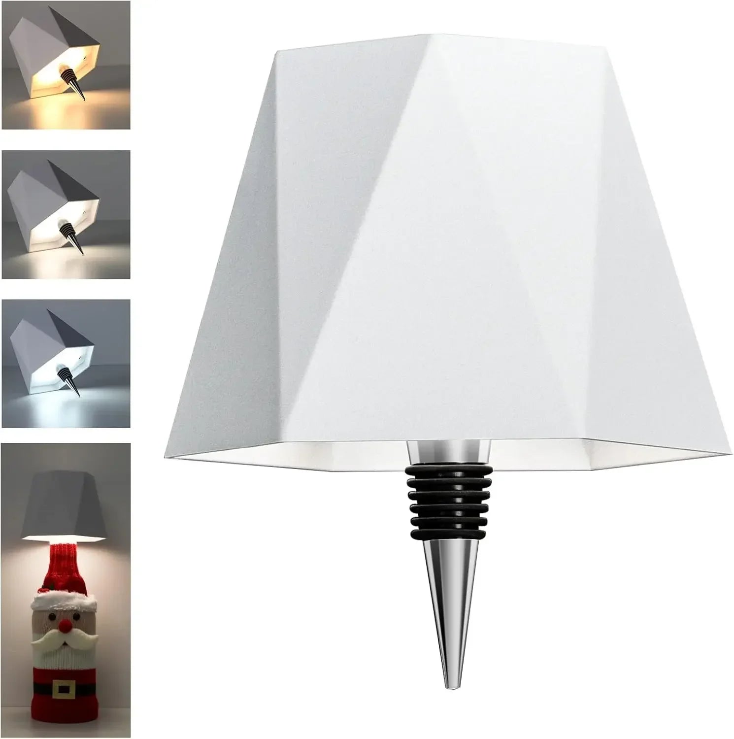 Wireless bottle-shaped table lamp, touch control, 3 colours, stepless dimming, night light suitable for bars.