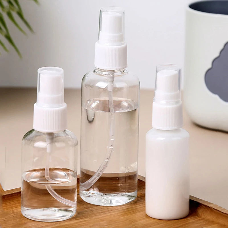 Flcopropriété pulvérisateur en plastique africain transparent, vaporisateur, liquide HI, accessoires de voyage, quotidien, 20 ml, 30 ml, 50 ml, 100ml