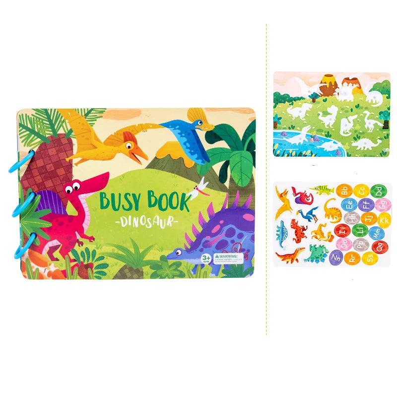 Autocollant livre silencieux Puzzles jeu jouets éducatifs enfants à plusieurs reprises carte occupée pâte correspondant Cognition bébé début Montessori jouet