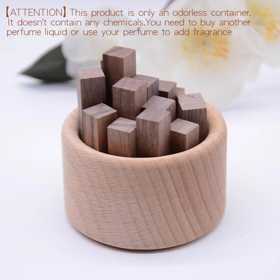 Diffuseur d'arôme en bois sans parfum, bricolage, parfum, salon, salle de bains, toilettes, chambre à coucher, bureau, accessoires pour la maison, décorations d'aromathérapie