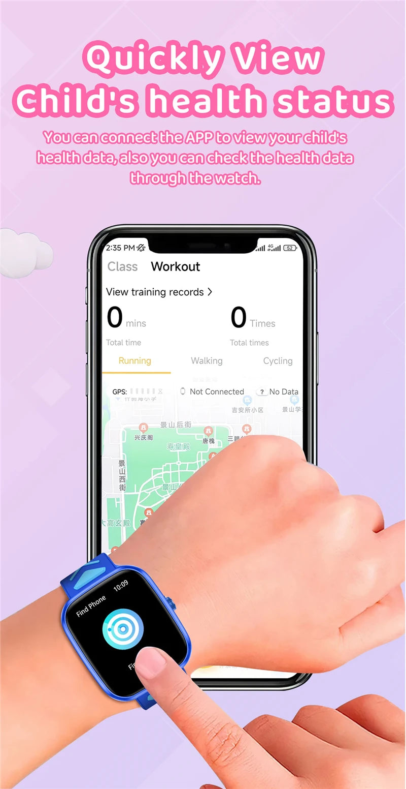 Nouveaux enfants montre intelligente enfant HD écran tactile jeux Smartwatch musique montre garçon fille cadeau enfants Smartwatch pour IOS Android