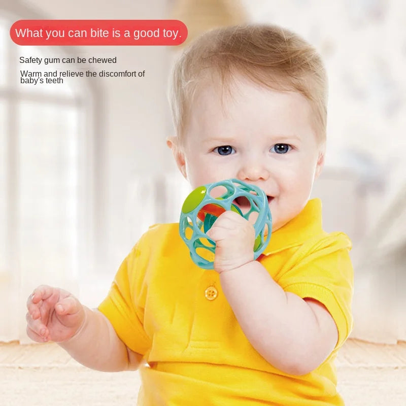 Hochet à main pour bébé, boule souple, jouets pour nouveau-né, anneaux de dentition, cloche à main, jouets sensoriels, jouets éducatifs pour enfants de 0 à 12 mois