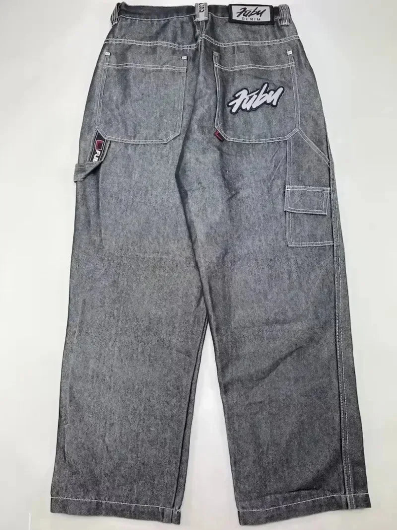 Jeans à jambes larges unisexes pour femmes, pantalons de vadrouille chauds, Street Y2K, Hip Hop, Joker Respzed, New Clearance Spot, American Fashion