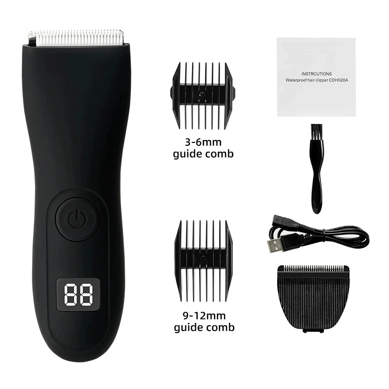 Men's body trimmer, men's balls, women's razor, bikini hair removal trimmer, groin and body razor, groomer, arm and beard razor
