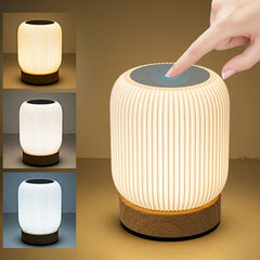 Veilleuse tactile lampe pour chambres salon Portable réglable 3 températures de couleur lampes de chevet lampes de Table rechargeables