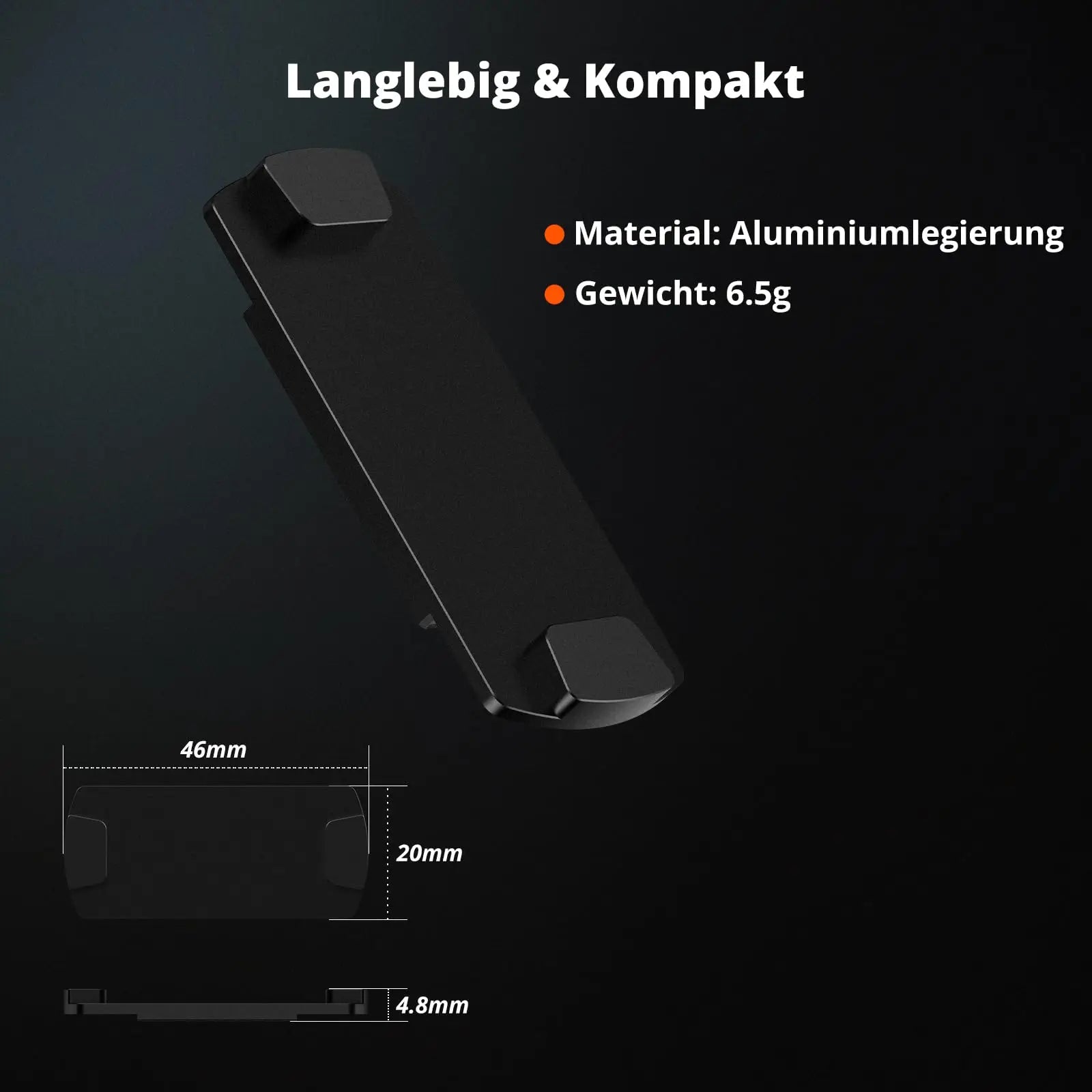 Support de voiture magnétique pour OOONO CO-Driver NO2, support de voiture en métal robuste avec aimants intégrés, Compatible avec la caméra de vitesse OOONO NO2
