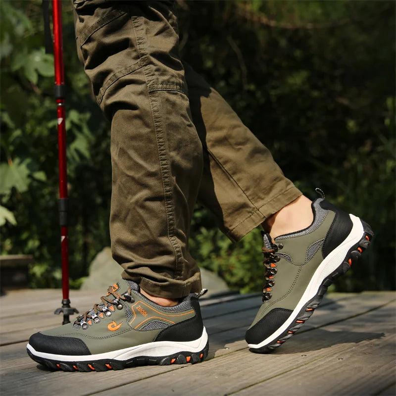Men's leather shoes, casual men's shoes, sneakers for spring, autumn, winter, men's tennis shoes, lightweight walking shoes