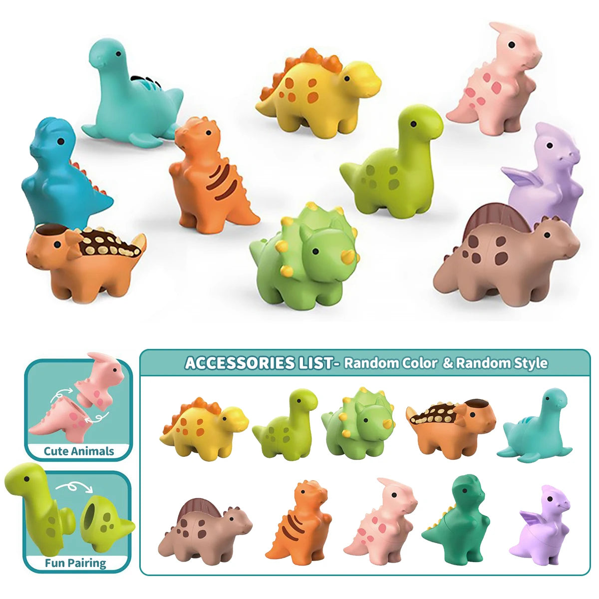 Jouets de jeu de correspondance d'animaux Montessori, améliore l'imagination et la capacité de reconnaissance des couleurs, jouet de jeu de blocs éducatifs d'entraînement, cadeau