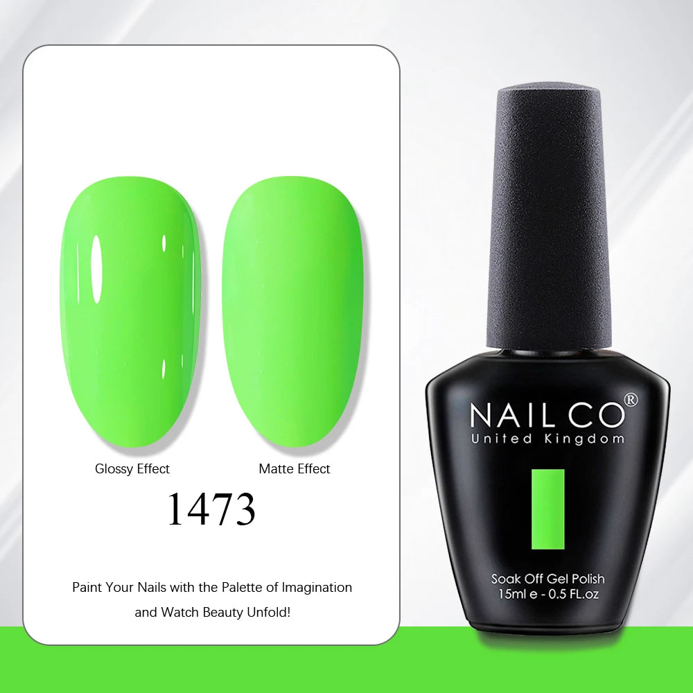 NAILCO 15ml Vernis à ongles Gel Vernis Semi Permanent UV Gel Vernis manucure Vernis Nail Art Nude Gel Poliish
