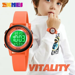 SKMEI 1721 étanche alarme enfant montres montre enfant garçons filles Sport enfants montre coloré Led enfants montres numériques