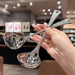 Cuillère à soupe en acier inoxydable, cuillère de grande capacité, vaisselle argentée polie miroir, vaisselle de cuisine pour la maison