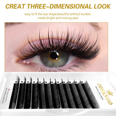 CoMango Qualité 5D Fée Fleur Flora Cils Préfabriqués Fans Cils Individuels Extension Maquillage Naturel Doux Fournisseur En Gros