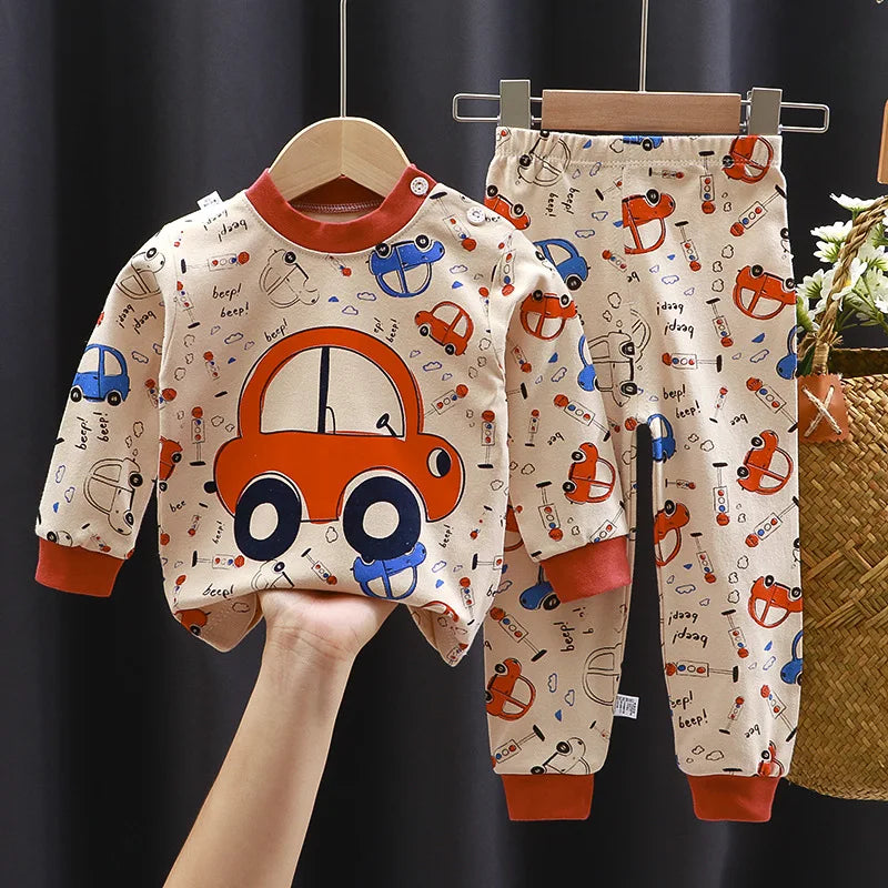 Vêtements pour enfants ensembles pour enfants vêtements pour enfants garçons filles coton automne hiver vêtements pantalons vêtements de nuit sous-vêtements