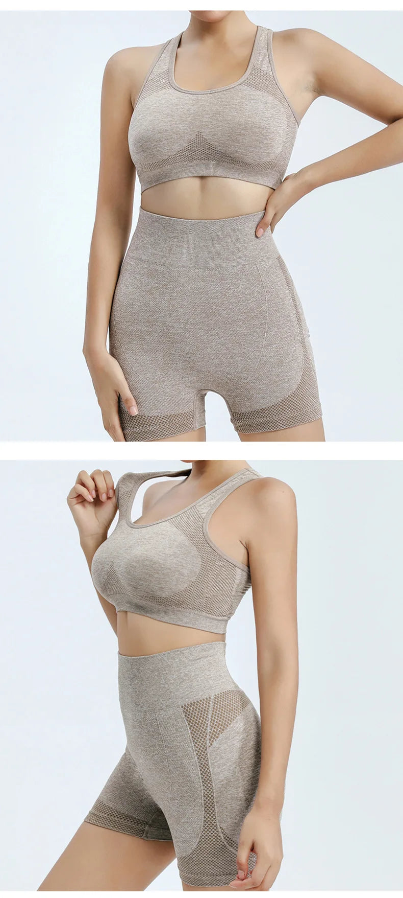 Ensemble de Yoga Shorts de gymnastique femmes Sport soutiens-gorge brassière hauts d'entraînement pour femmes vêtements de Yoga Fitness Leggings ensemble de gymnastique ensembles de Yoga sans couture