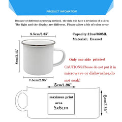 Tasse émaillée de remerciement, cadeau d'urgence pour les amateurs de café, cadeaux originaux pour les enseignants, cadeau de fin d'année scolaire, surprise pour l'enseignant