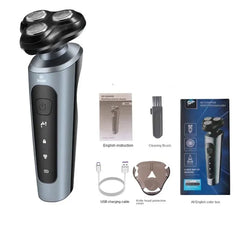 Rasoir ours rasoir pour hommes Intelligent humide sec barbe rasage tondeuse rasoir barbe dissolvant ABS tondeuse Rechargeable