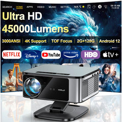 2025 Horlat 45000 Lumens 4K UHD projecteur Laser TOF Focus Android 12 WiFi 1080P Full HD projecteur de cinéma maison pour Netflix