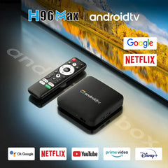 TV Box H96 MAX S905L3 Android 14.0 Set-Top Box BT Remote 4K Quad Core Home Media Player Smart Set-Top Box TV Box 2GB 8GB