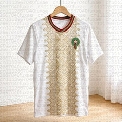 Édition Spéciale Maroc 2026 – T-shirt de Sport Respirant et Séchage Rapide Style Ethnique Universel pour l'Été – Assortiment Familial
