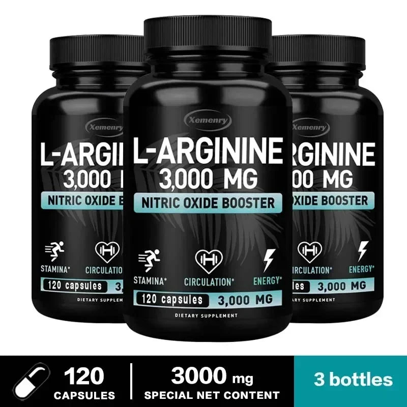 L-Arginine - Soutient la croissance musculaire, favorise la circulation sanguine et améliore l'immunité, améliore l'endurance et les performances