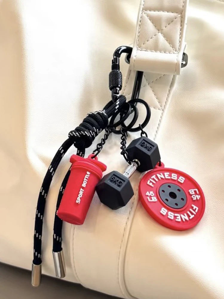 Porte-clés de Fitness pour les amateurs de gymnastique, cadeau Premium, accessoires pour les amateurs de sport, sacs d'entraînement, bouteilles d'eau, boucle en forme de D