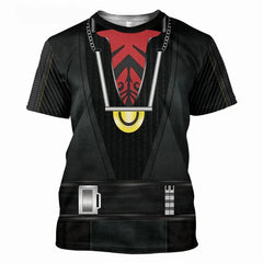 T-shirt à thème Darth Vader, impression 3D, sport, séchage rapide, respirant, pour hommes, Cosplay, Street, mode décontractée, manches courtes, pour parents et enfants