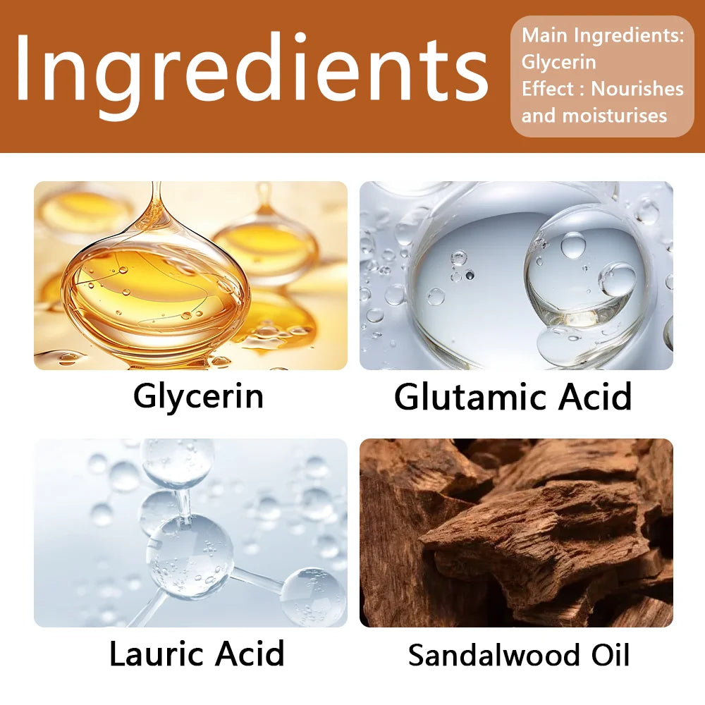Savon blanchissant fait à la main, soins pour la peau, nettoyage en profondeur, hydratant, huile essentielle, savon doux, éclaircit la peau, savon au bois de santal