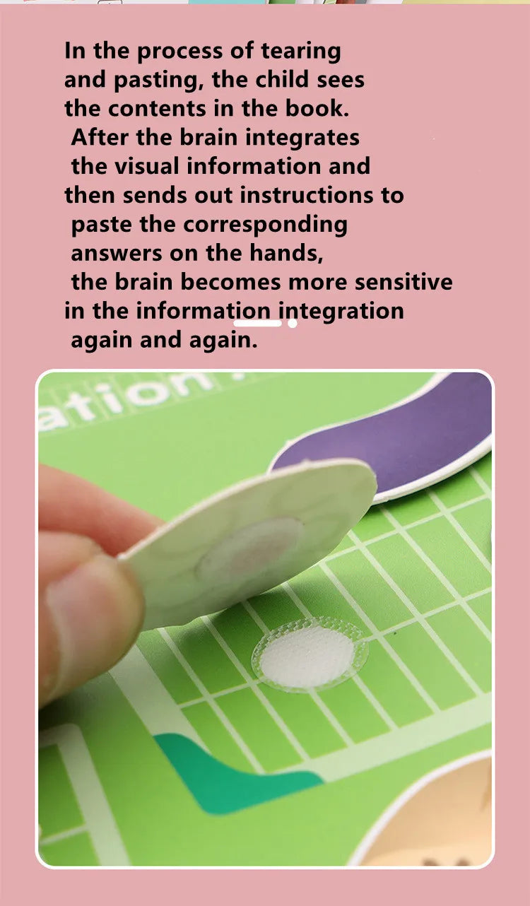 Livre silencieux, jouets d'activité éducative pour enfants, carte occupée à plusieurs reprises, pâte, Puzzle assorti, livres de Cognition, jeu Montessori pour bébé