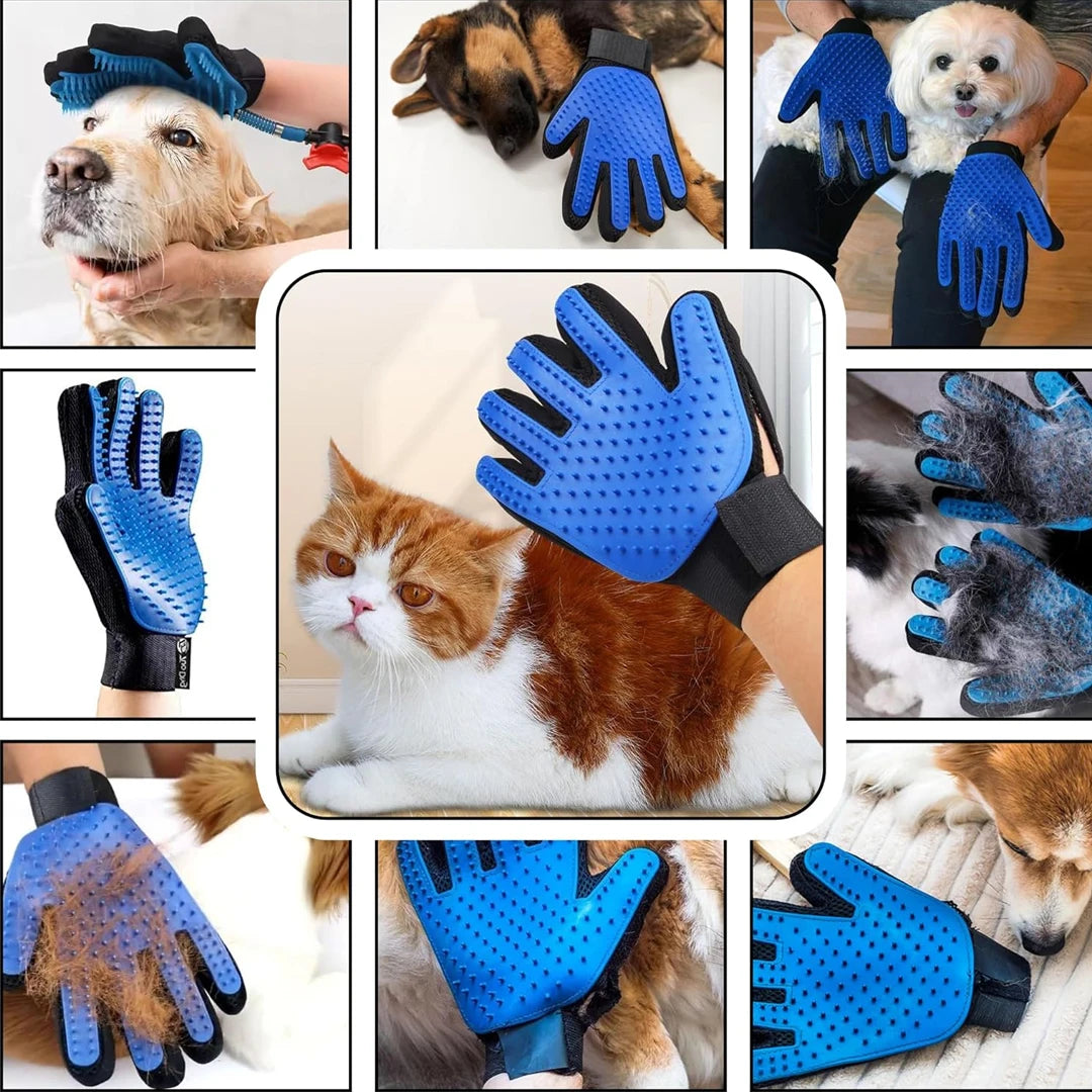 Gants de toilettage pour animaux de compagnie, brosse à cheveux et peigne pour chats, gants pour baigner, nettoyage des chiens, épilation pour chiens, accessoires d'utilisation d'animaux