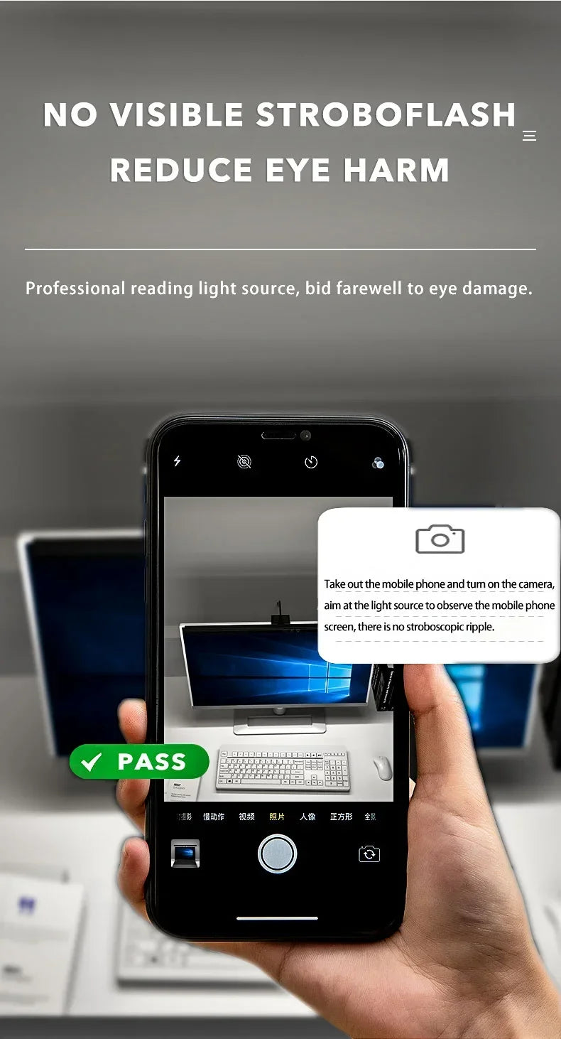 LED lampe de bureau moniteur barre lumineuse PC ordinateur écran réglable lumière 33 cm 50 cm bureau étude lecture lampe de Table suspendue alimenté par USB