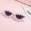 Lunettes de soleil pour enfants, rétro, couleur unie, résistantes aux ultraviolets, rondes, pratiques, vente en gros