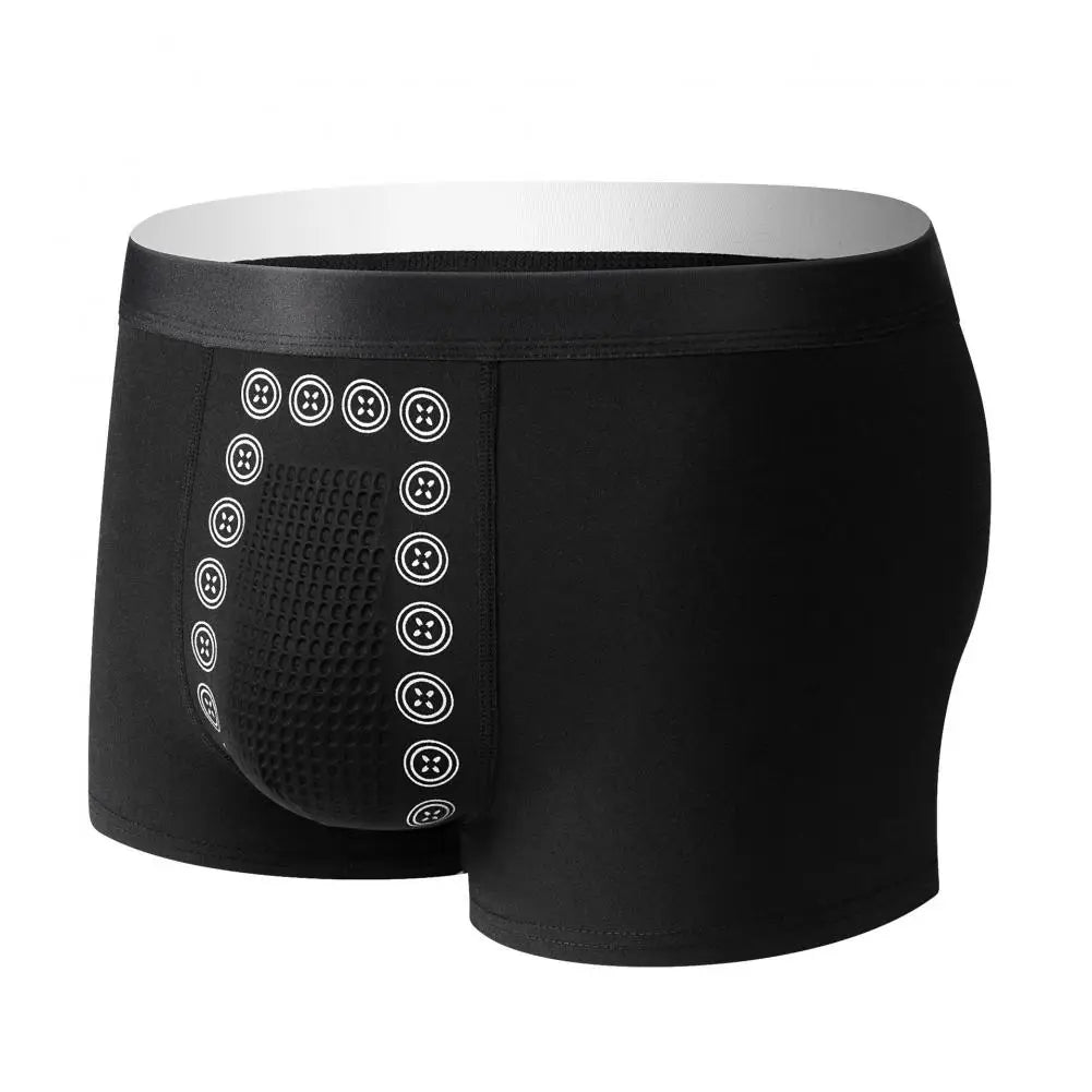 Men's U-Shaped Convex Briefs, Stretch Underwear, Energy Particles, Breathable, with Holes