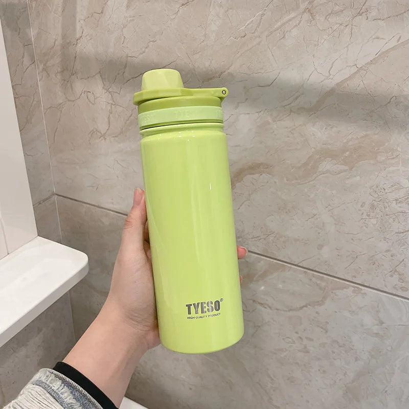 Tyeso – bouteille d'eau Thermos en acier inoxydable, flacon sous vide de Sport Portable, garde le froid et la chaleur, tasse thermique, gobelet isolé pour voiture