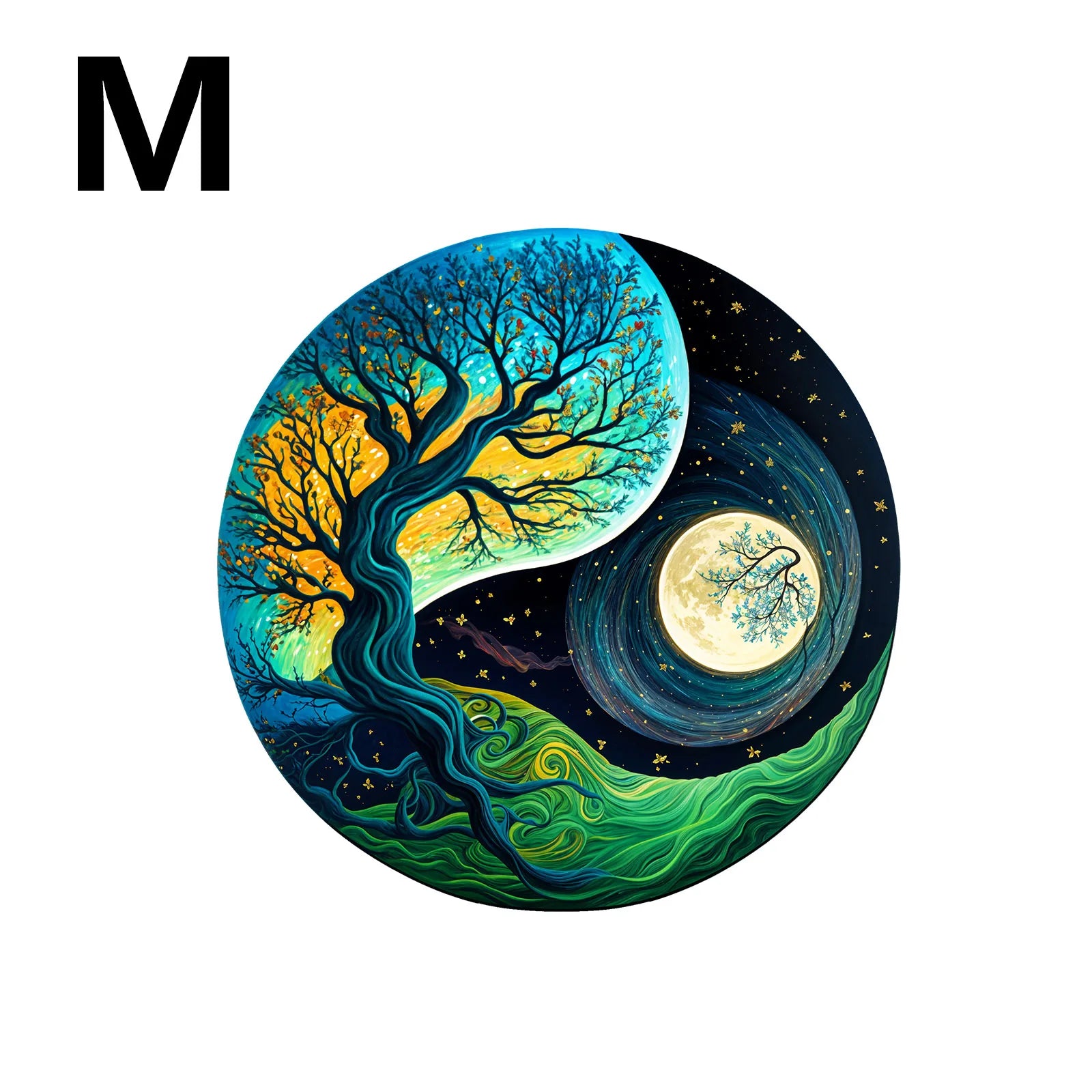 Puzzle en bois à grand arbre, casse-tête sur le thème de la forêt, cadeau écologique de noël d'halloween pour la décoration de la maison