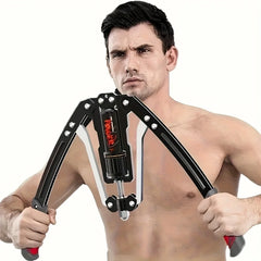 Exerciseurs de bras – Puissance hydraulique réglable de 22 à 40 livres, amplificateurs de poitrine à domicile, entraînement musculaire des épaules et équipement de fitness