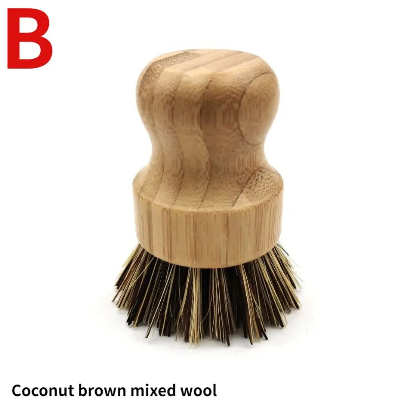 Brosse à récurer la vaisselle en bambou Regina, brosse à récurer la vaisselle en bois de cuisine, brosse à livres pour laver la vaisselle, casserole en fonte, 1 pièce, 2 pièces