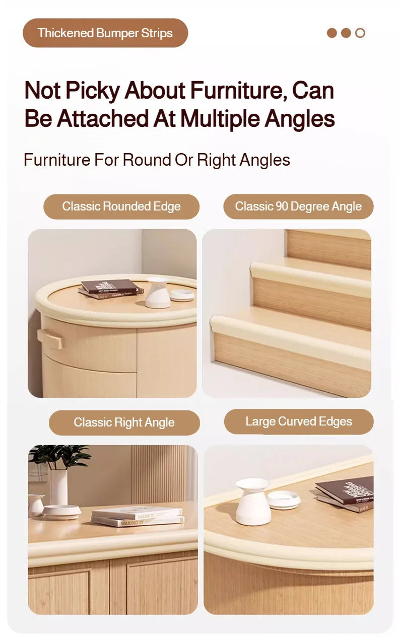 Corner Edge Protection Bumper, Baby Safety Corner Protector, Children's Furniture Corner Strip, Anti-Collision Foam Protection