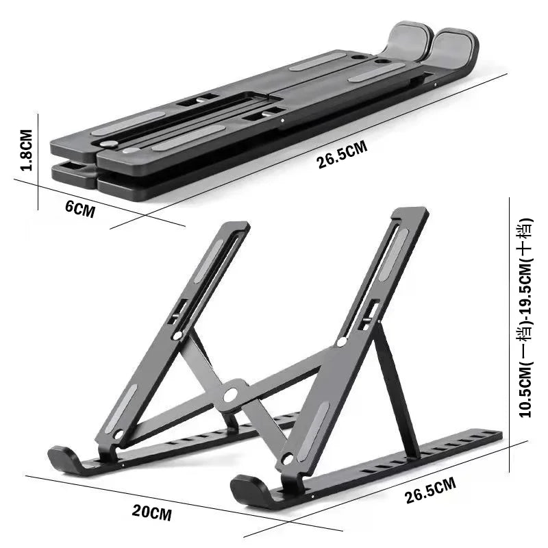 Support réglable pour ordinateur Portable, Support d'ordinateur pour Macbook Air Pro, accessoires, Base pliable pour Pc