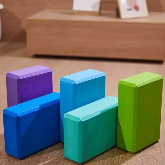Blocs de Yoga haute densité 1 pièce, briques de Fitness d'entraînement en mousse EVA, blocs de gymnastique antidérapants à poignée extensible Pilates, gymnastique
