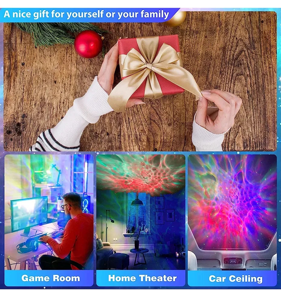 Projecteur d'étoiles pour enfants, veilleuse avec télécommande, conception réglable à 360 °, astronaute, nébuleuse, galaxie, éclairage pour enfants