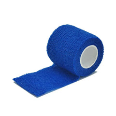 Bandage élastique auto-adhésif de sport bleu de 4.8 mètres, bandage de sport respirant pour poignet et cheville