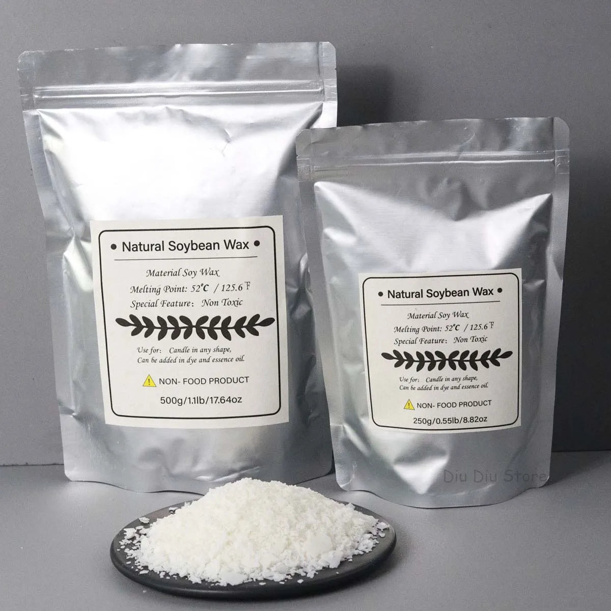 Flocons de cire de soja naturelle 500g/1kg, fournitures de fabrication de bougies parfumées, matière première, bougies sans fumée, mèches, artisanat de fabrication