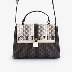 Exquisite and fashionable handbag, lightweight niche, luxury brand with lock, new casual shoulder bag for women 