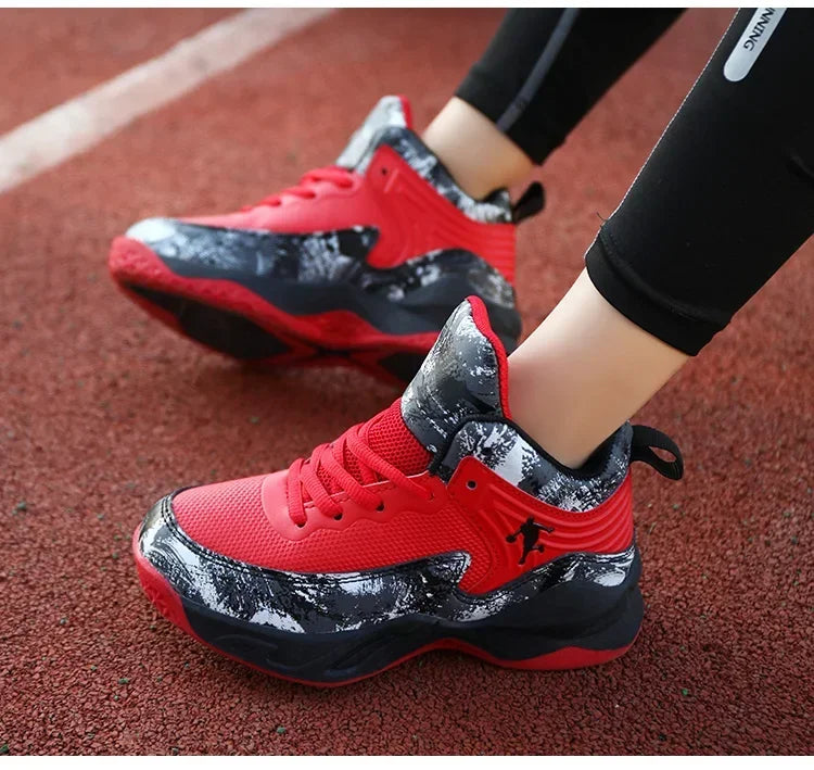 2025 chaussures de Basket-ball pour enfants baskets nouveaux garçons marque semelle épaisse antidérapant enfants chaussures de sport enfant garçon Basket formateur chaussures