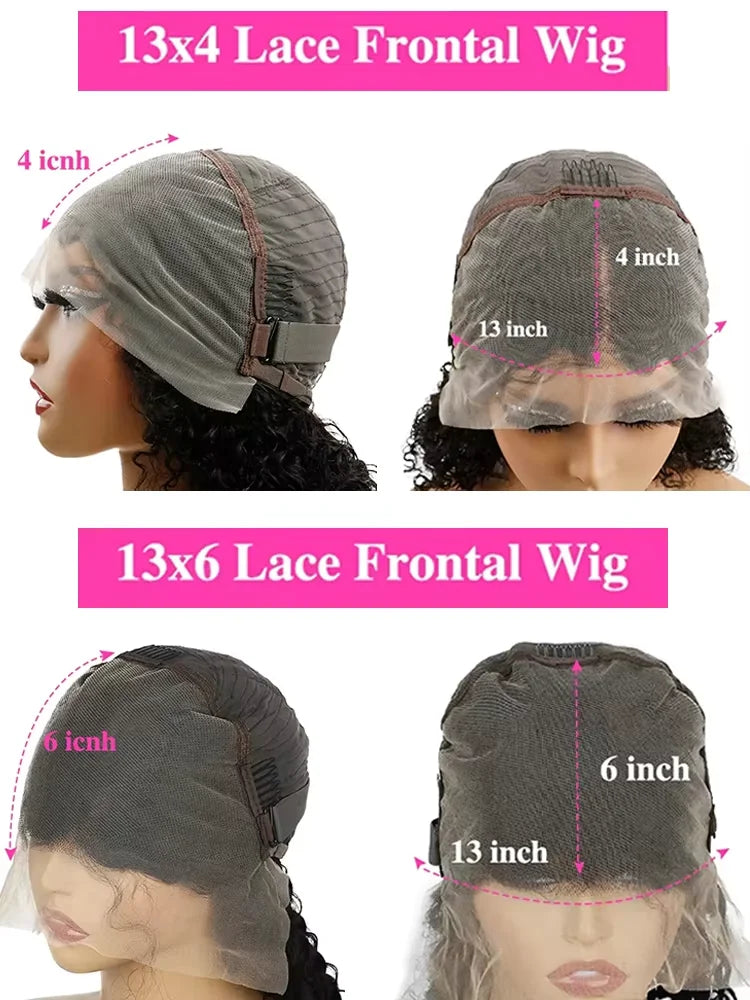 4/27 Highlight Right 13x6 13x4 HD Lace Front Human Hair Wigs 220 Density Brazilian Ombre Transparent Lace Front Wig 46 inches 