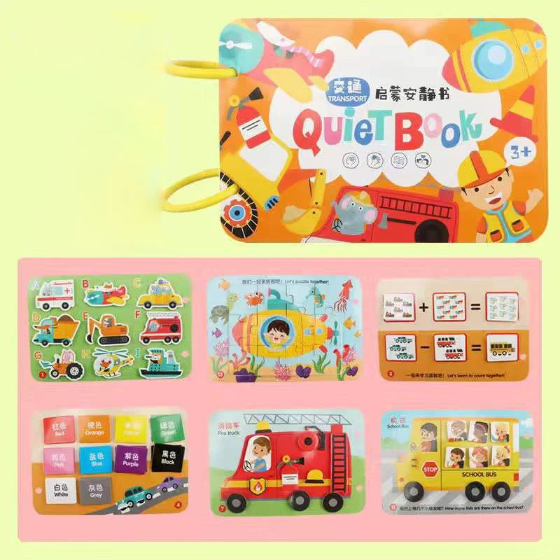 Livre occupé Montessori pour enfants en bas âge, jouets éducatifs pour bébés, livre silencieux, chiffres d'animaux, puzzle assorti